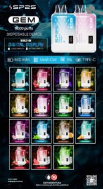 SP2S GEM 9000口 拋棄式 數位顯示 多口味